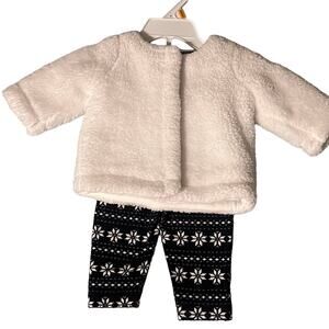 Carter’s Baby Faux Fur 2 Piece Set for Infant Size 3 Months NWOT 3m